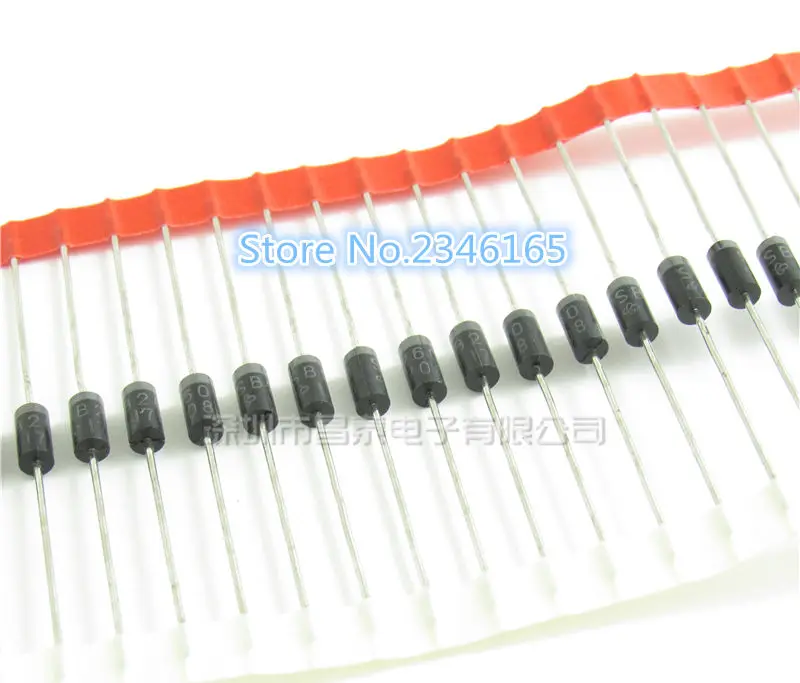 50 шт. SR260 SB260 2A 60V DO-15 диод Шоттки Бесплатная доставка | Электронные компоненты и