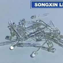 100 шт. 3 мм ИК светодиодный Диод 850nm инфракрасный 20 мА DC 1,4-1,6 в прозрачный светильник светодиод светодиодный светильник прозрачные линзы через отверстие лампы