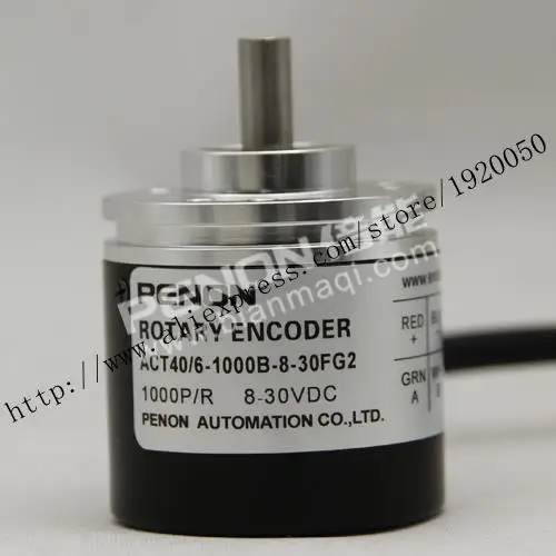 

ACT40 / 6-1000B-8-30FG2 rotary encoder 1000 pulses stable performance shaft diameter 6mm