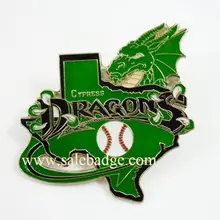 Пользовательские профессиональные значки нагрудные знаки спорта бейсбол lrreguiar форма зеленый