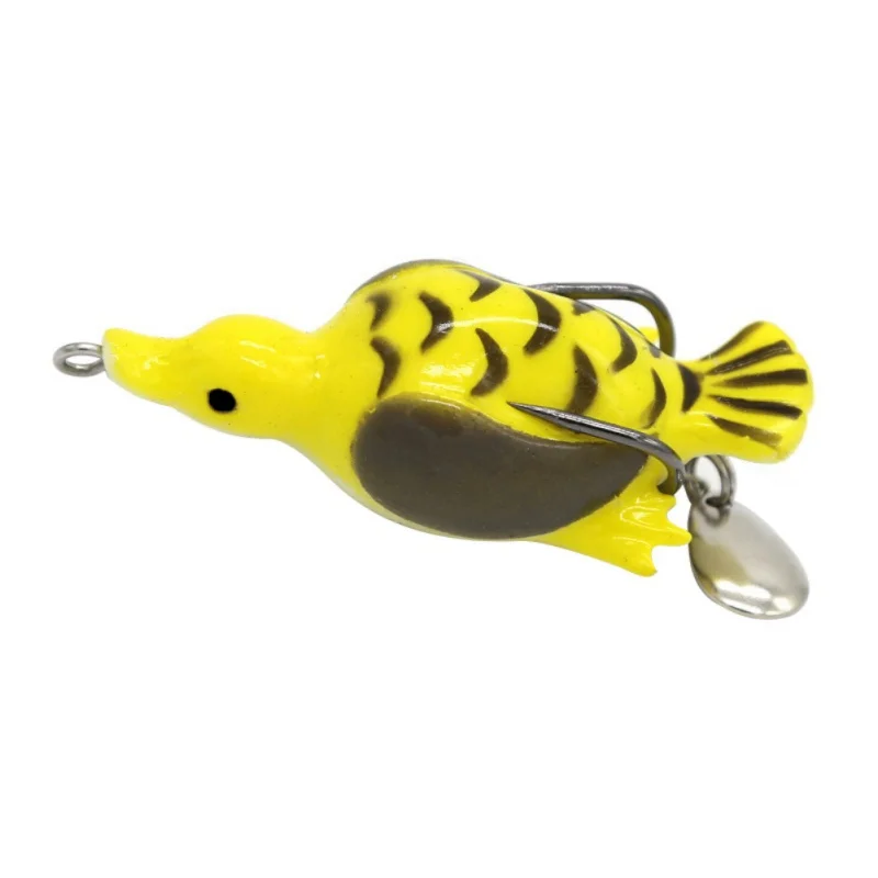 

2019 New 1PC Fishing Lure Artificial Bait 11.7g 50mm/65mm Sinking Duck Lure Soft Baits Fishing Wobblers Frog Lure