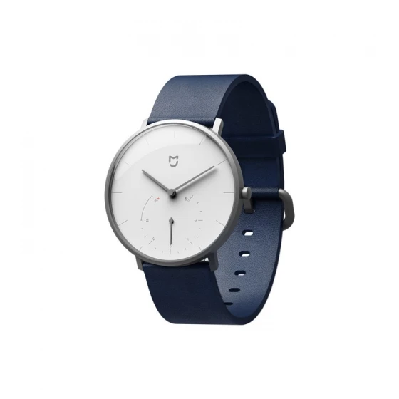Умные кварцевые часы Xiaomi Mijia, 3 цвета, водонепроницаемые, умные часы, Bluetooth, 3ATM, шагомер, браслет, автоматическая калибровка, время вибрации - Цвет: Белый