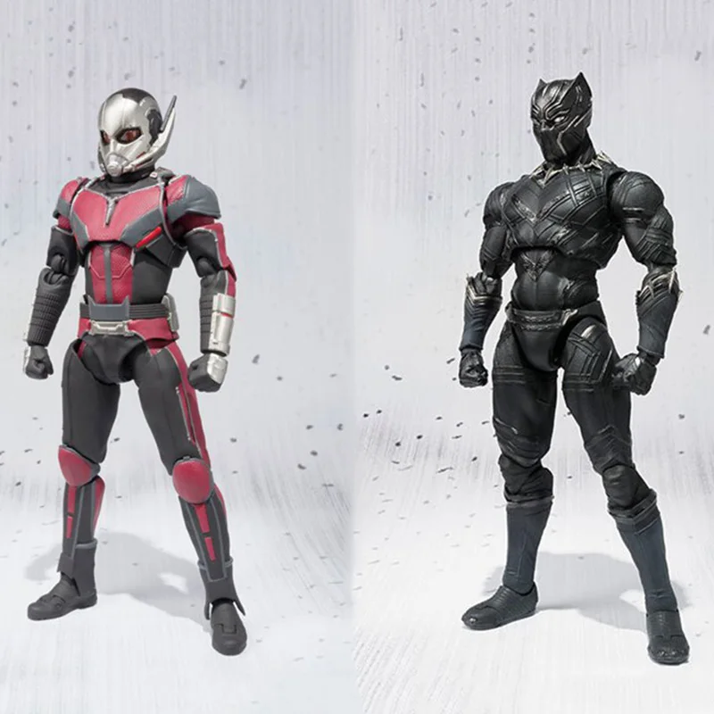 17cm Action figure toys avengers Ant-Man Black Panther iron man movable Action figure toys doll collection Christmas gift