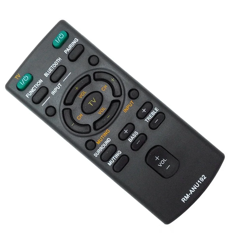 2AAA IR Directly Replace Remote Controller RM-ANU192 with Bluetooth button SUB For Sony Soundbar RM-ANU191 HT-CT60BT SA-CT60BT