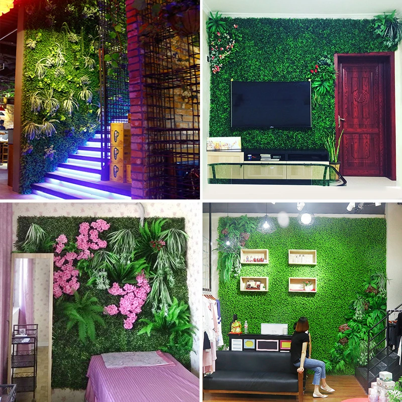 Искусственный газон имитация растений Ландшафтный Декор стены зеленый пластик газон Дверь Магазин изображение фон трава Флорес