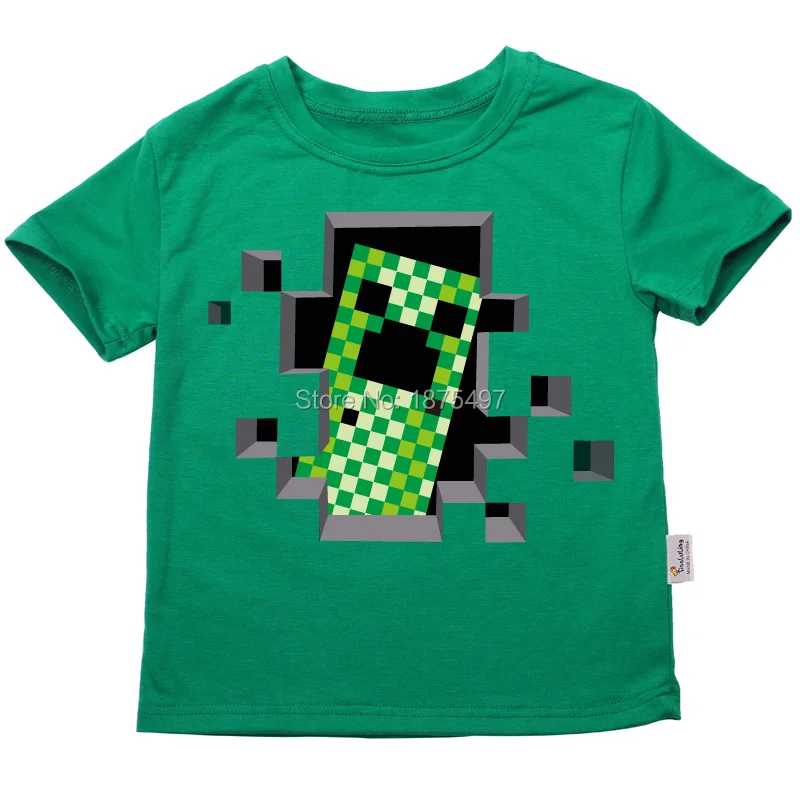 Online Buy Wholesale boys minecraft t shirts from China 