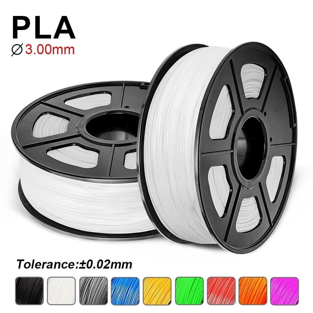 

SUNlU PLA Filament For FDM 3D Printer 3.0mm Degradable 3D Filament For DIY Crafts 1KG/rolls Top Quality Filament