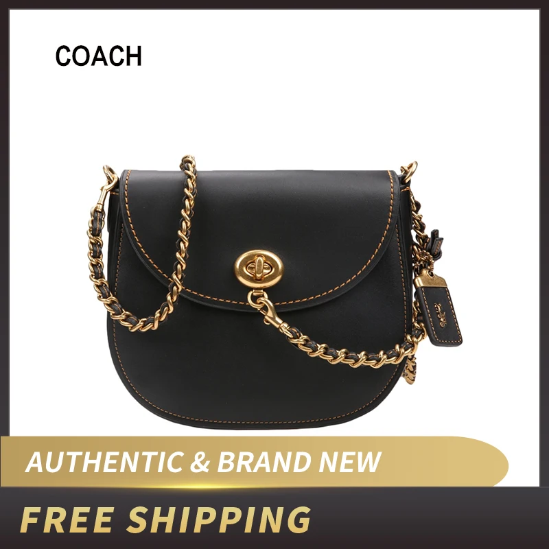 

Coach 1941 Turn-lock Saddle Glove-Tanned Leather 59241