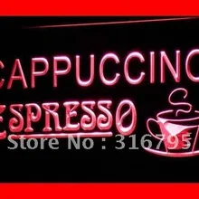 I317 для капучино эспрессо Кофейня светодиодный неоновый Световой значок кнопки вкл/выкл 20+ Цвета 5 размеров