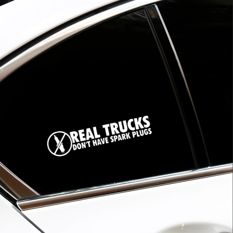 Real Trucks Don t Have Spark Plugs Funny Die Cut Vinyl Decal JDM Car Sticker D104 Real Trucks Don t Have Spark Plugs Funny Die Cut Vinyl Decal JDM Car Sticker D104