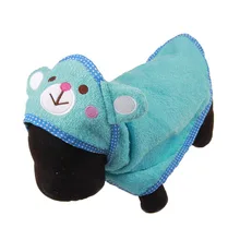 С Капюшоном Собаки Для ванной Полотенца ПЭТ сушки Полотенца щенок Тематические товары про рептилий и земноводных суперабсорбирующих Для ванной халаты мягкие чувство мультфильм домашних животных 4 вида цветов 4 размеры