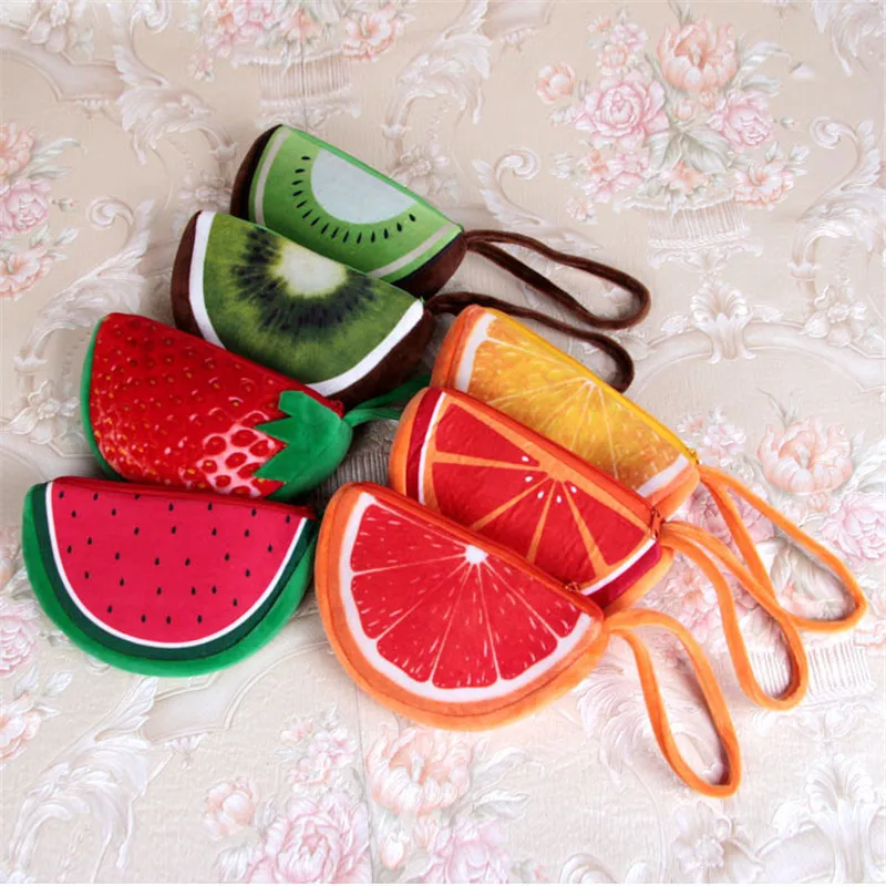 Fashion Women Children Girls Watermelon Coin Purses Holders Zipper Money Bag Pouch Kids Small ...