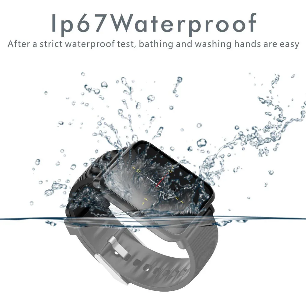 Popular Fitness IP67 Waterproof index Calorie Blood Pressure Exercise Heart Rate Pedometer Smart Watch for Android and IOS phone