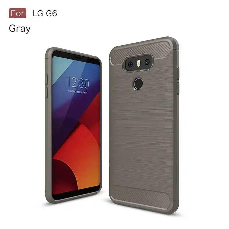 Mokoemi модный противоударный мягкий силиконовый чехол 5," для LG G6 чехол для LG G6 чехол для телефона - Цвет: Gray