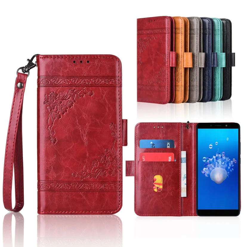 

Wallet case for Haier I8 case with Strap,100% special PU leather Patterned Floral Flip Case