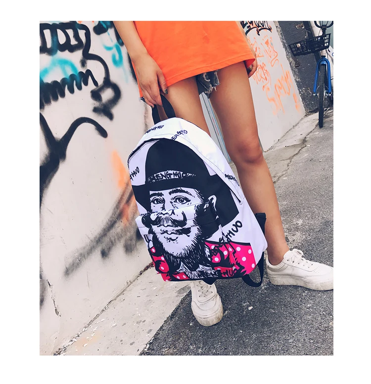 Menghuo Newest Women Backpacks 3D Printing Backpack Female Trendy Designer School Bags Teenagers Girls Men Travel Bag Mochilas (19)