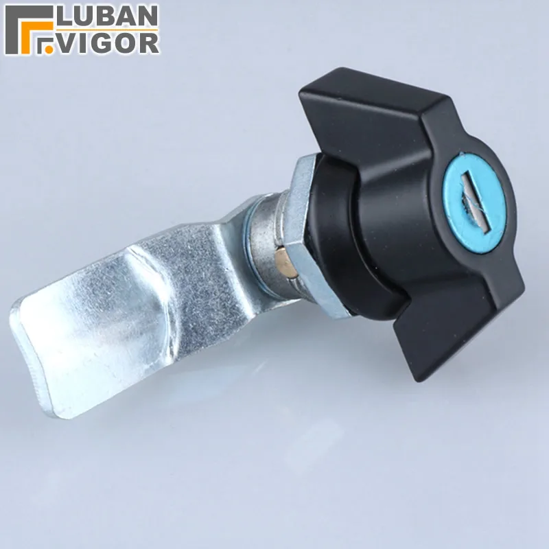 

Black Double - wing cabinet lock MS408 cylinder lock , Cam cabinet locks, for Distribution box,Industrial cabinet lock