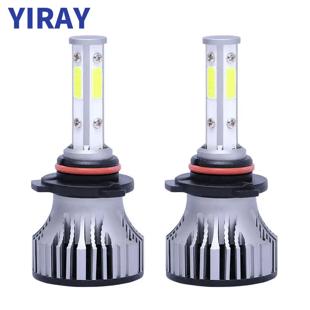 

YIRAY New 4 Side Lumens COB 52W 8000lm LED H4 H7 H11 H13 9005 9006 9012 9007 Car LED Headlight Bulbs Auto Led Headlamp 12v 6500K