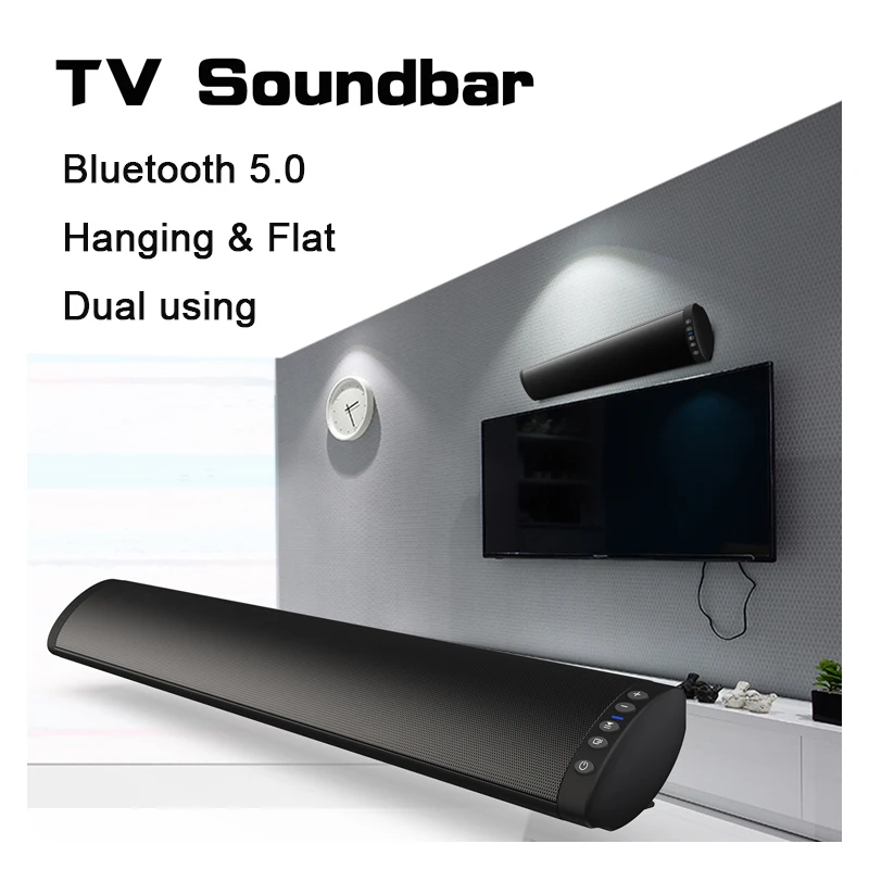Bluetooth 5,0 FM Беспроводная колонка динамик 20 Вт домашний кинотеатр Колонка объемная звуковая система стерео настенный динамик