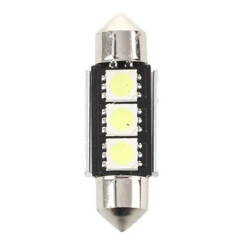 

2X 36MM Bulb Lamp 3 LED White Car Dome CANBUS