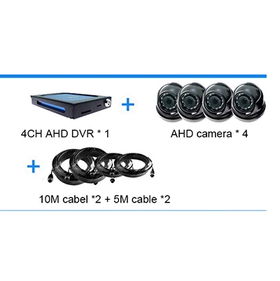 SDVR104 4CH AHD 1080P видео рекордер sd карта DVR 4-канальный видео мониторинг с 4 шт. AHD камера для автомобиля автобуса транспортного средства - Цвет: GPS WIFI 4G