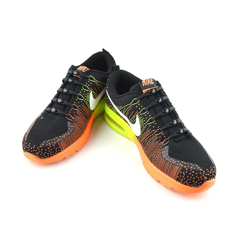 New Elastic Shoelaces Silicone Shoe laces No Tie High Quality Leisure Sneakers Rubber Shoelace Convenient Lazy laces 12 Pcs