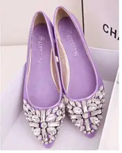 Fashion women shoes solid patent PU shoes women flats new 2016 summer style ballet princess shoes for casual Crystal shoes
