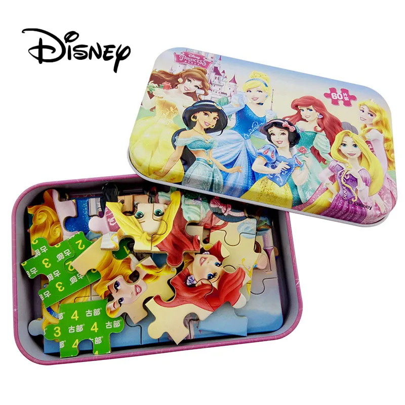 Disney 60 шт. Детский пазл Микки Маус замороженный мультфильм Обучающие деревянные