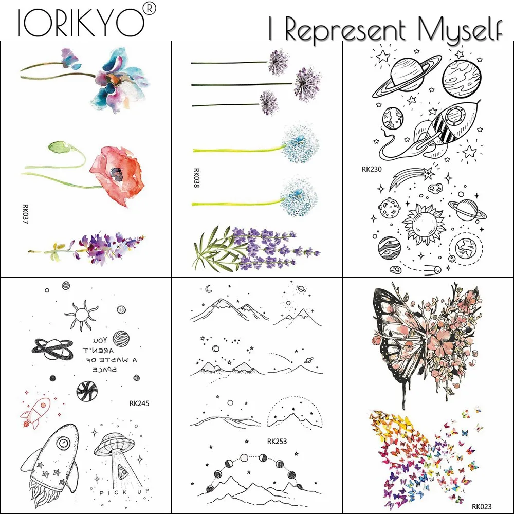 

Water Color Dandelion Reed Fake Flash Tattoos Stickers For Children In Bulk Tatoo Temporary Small Universe Body Art Tattoo Decal