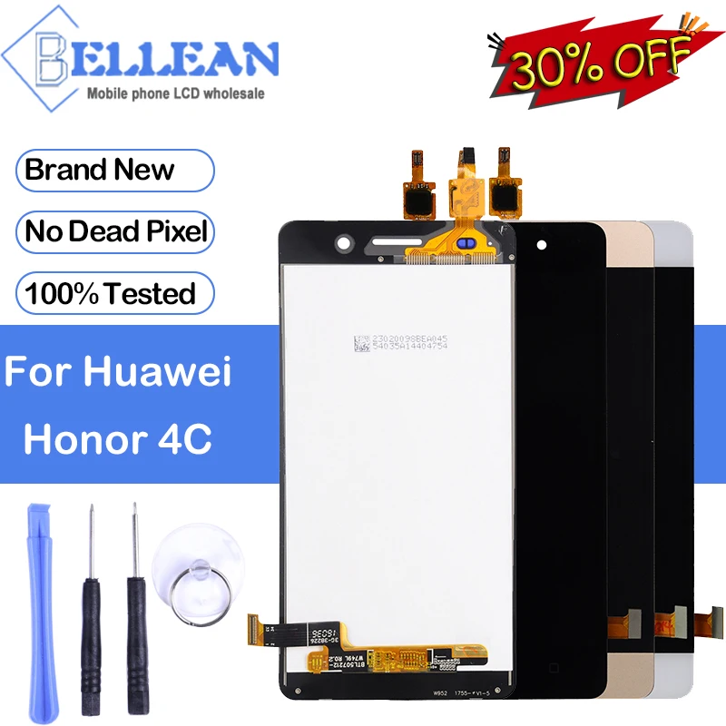 

Dinamico Free Shipping G Play Mini Display For Huawei Honor 4C Lcd With Touch Screen Digitizer Assembly CHC U01 U03 Display+Tool