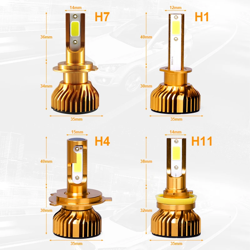 CARLitek h7 светодиодная противотуманная фара 12 в 50 Вт H1 H11 H4 H8 H9 9005 9006 6000 К 10000LM