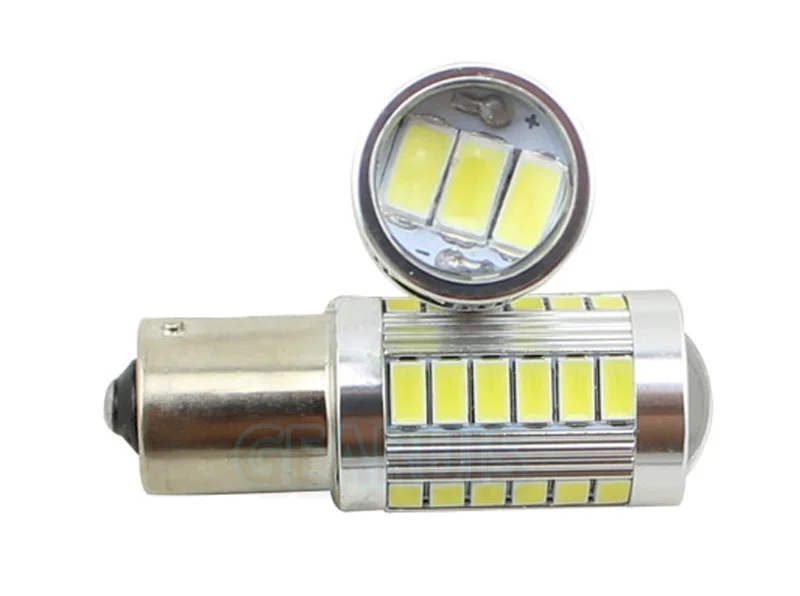 2 шт. 1156 BA15S P21W 33 led 5630 5730 smd BAU15S хвост лампы Авто Обратный лампы дневного света светильник красный белого и желтого цвета Янтарный 12V