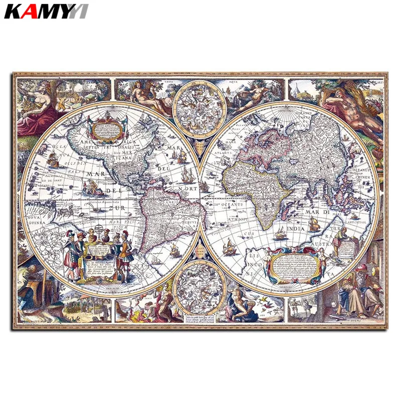 

5D Diy diamond painting cross stitch world map Full Square Diamond embroidery Needlework Rhinestone Mosaic decor B626