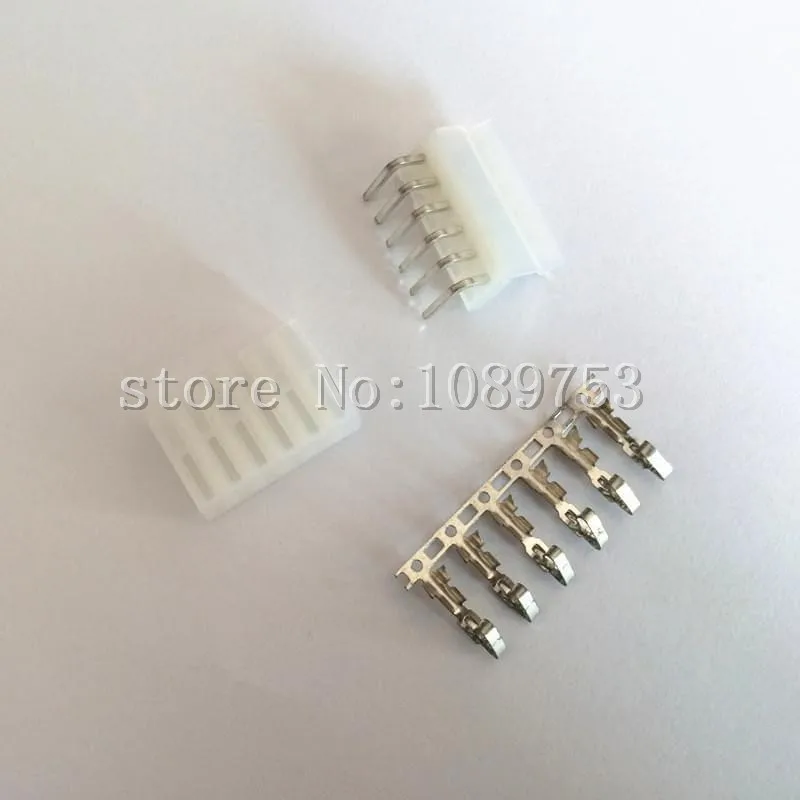 

50set CH3.96mm Right Angle 6 Pin Header Plug Terminal Female Jack PCB Header Power Connector