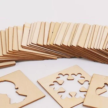 

Kids 50Pcs School Painting Tools Toy Baby Educational Painting Set Children Drawing Learning Model Wooden Drawing Toys