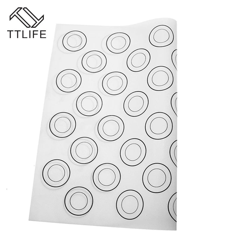 TTLIFE Baking DIY Large Size 40*30CM Pat Heat Insulation Non Stick Silicone Baking Mat Oven Pat Dough Pad Bakeware Kid Table Mat