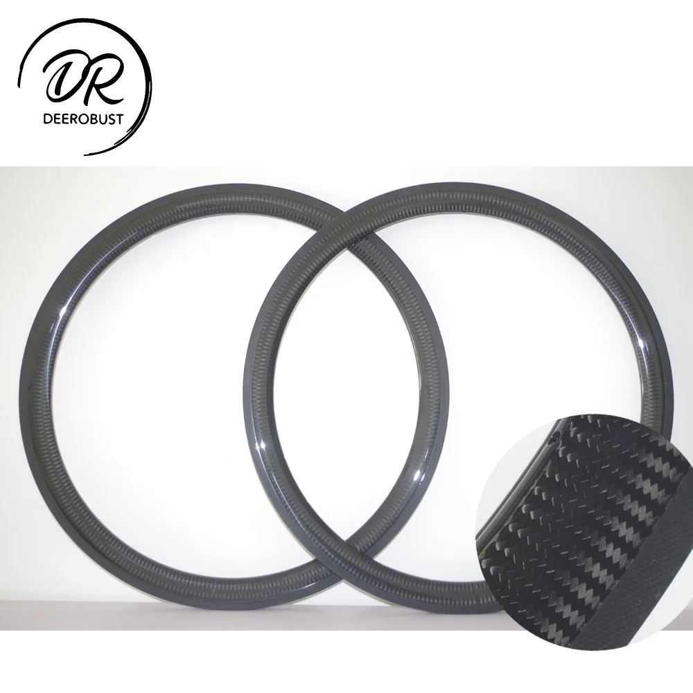 

380g 700c 44mm Deep 23mm wide Tubular Road Bike Carbon Rims 3k Twill Glossy Matte Bicycle Racing Rim Wheel basalt brake surface