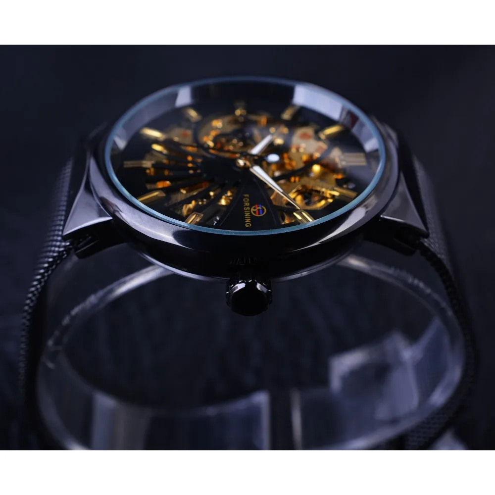 Thin Case Unisex Design Waterproof Mens Watches for Forsining