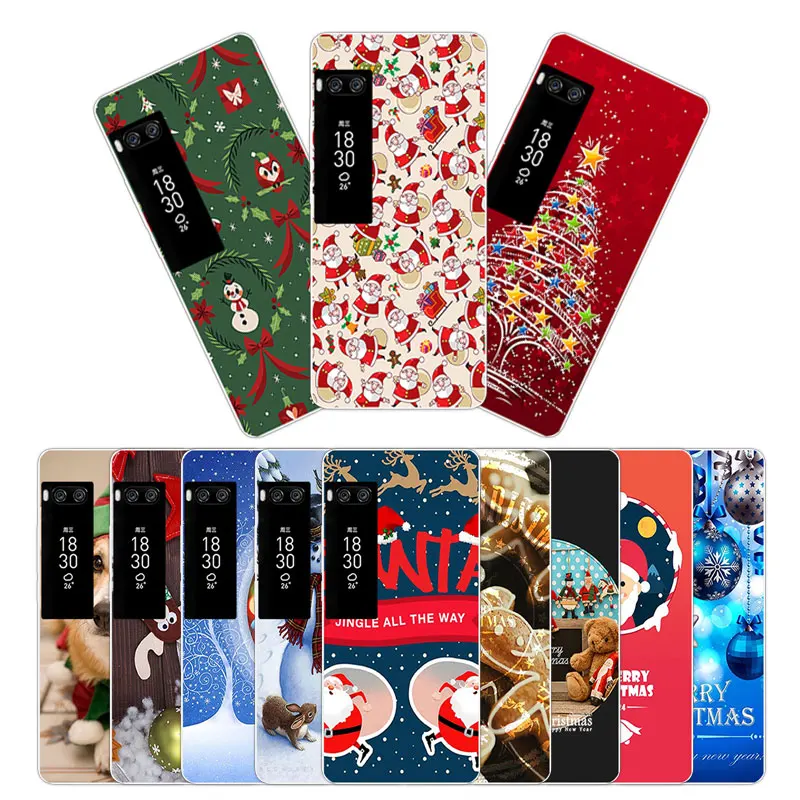 5.2&quot Soft TPU for Meizu Pro 7 Fashion Silicone Christmas Phone Case Ultra Thin Gel Fundas PRO Cover Cases Coque |