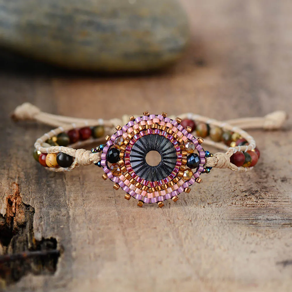

Women Wrap Bracelets Semi precious Stone Seed Beads Rope Bracelets Exclusive Bohemia Friendship Bracelet Beach Jewelry