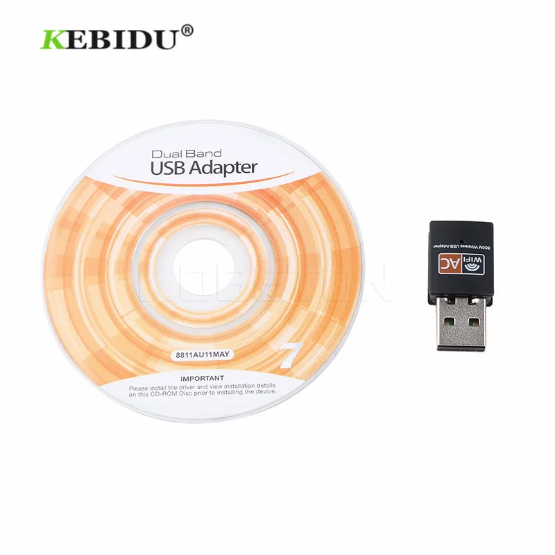 KEBIDU 600 Мбит/с USB WiFi адаптер 2,4 ГГц 5 ГГц WiFi антенна двухдиапазонная 802.11b/n/g/ac мини беспроводная компьютерная сетевая карта приемник