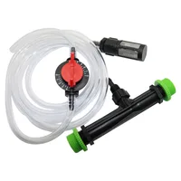 Agriculture Venturi Fertilizer Injector kit with 1/2 Inch to 3/4 Inch Thread Greenhouse Irrigation Fitting Ozone Injector 1 Set 1