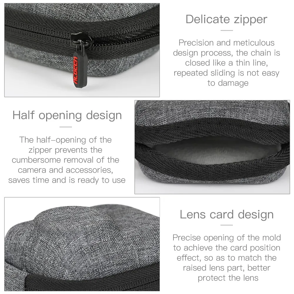 Lightweight Mini Storage Compact Size Sport Carry Pouch Case Bag Storage Box Suitable Wear-resistant For OSMO Action Camera-7