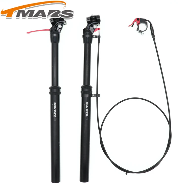 

Tmars Dropper Seatpost Adjustable Height 27.2mm Remote Control Manual Hand Mechanical Bike MTB 28.6 30.1 30.4 30.9 31.6 110mm