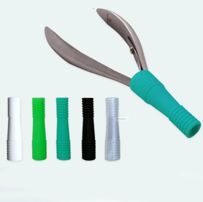 

2pcs Silicone Nail Cuticle Scissor Cover Nails art cuticle scissors case trimmer cutter manicure tools