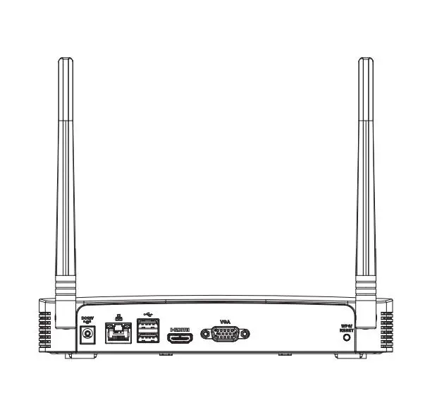 Dahua WIFI NVR NVR2104-W-4KS2 NVR2108-W-4KS2 4/8 Channel Smart 1U Lite 4K H.265 Wireless Network Video Recorder With WIFI