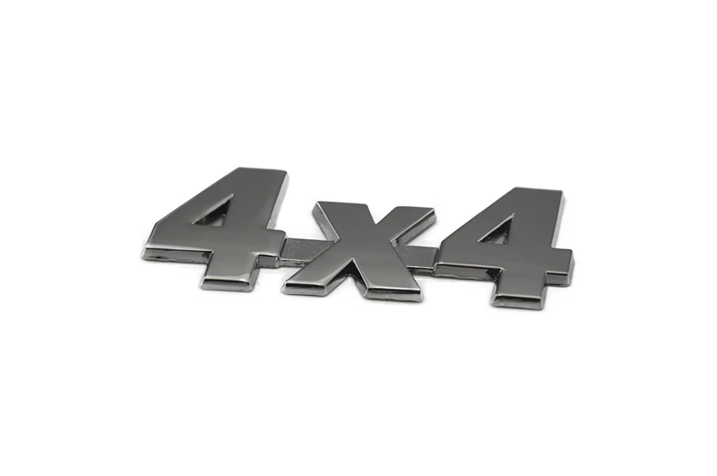 Металлическая + алюминиевая 3D 4x4 Автомобильная наклейка с объемом двигателя s