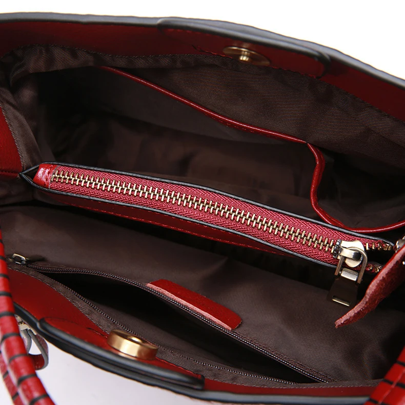 Зимняя женская сумка из натуральной кожи с узором «крокодиловая кожа», большая женская сумка на плечо, элегантная сумка с кисточками C225