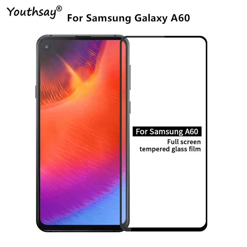 

2PCS sFor Samsung Galaxy A60 Glass Screen Protector Full Glue Coverage Film For Samsung Galaxy A60 Glass for Samsung A60 Glass