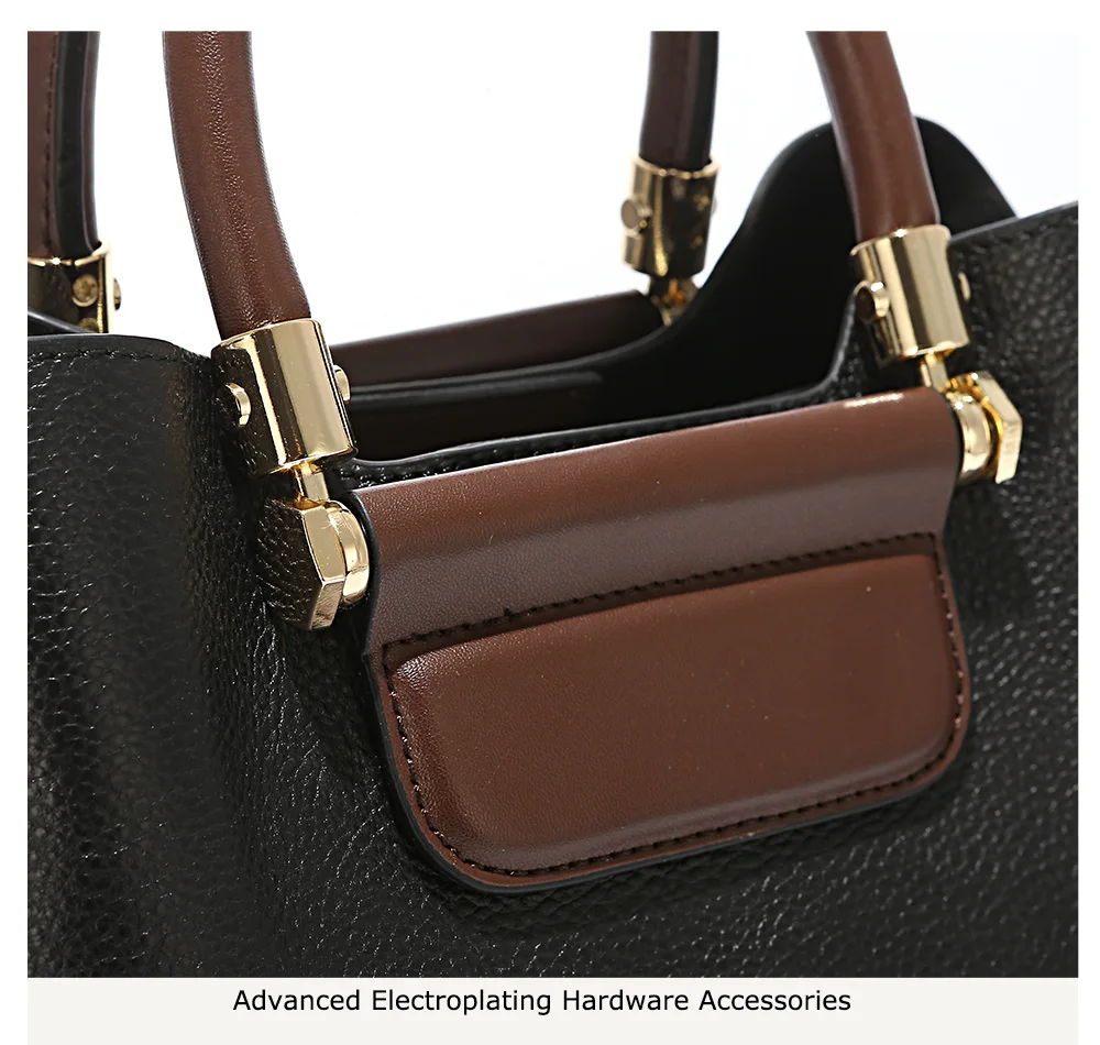 Zency Офисная Женская Сумка-тоут натуральная кожа модная коричневая Женская сумка-мессенджер через плечо Большая вместительная сумка через плечо